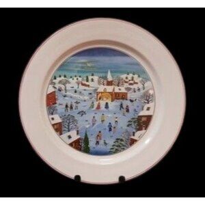 Villeroy & Boch Naif Christmas 12.25" Serving Platter Chop Plate w/Nativity Scen